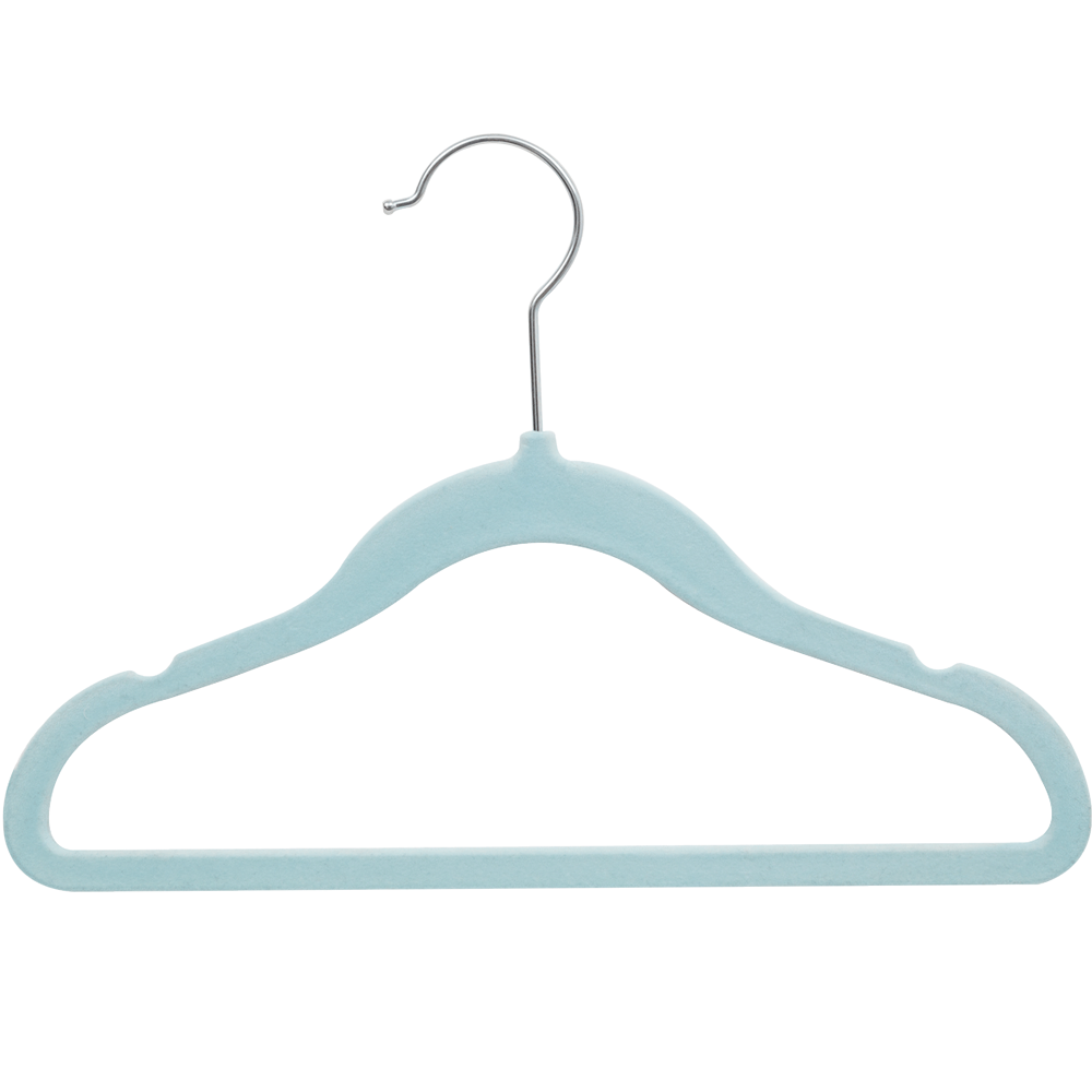 Kit 5 Cabides Infantil Buba em Veludo Azul