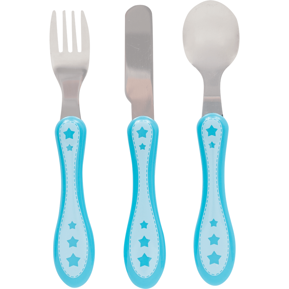 Kit Talher Estrelinha 3 Peças Azul Buba
