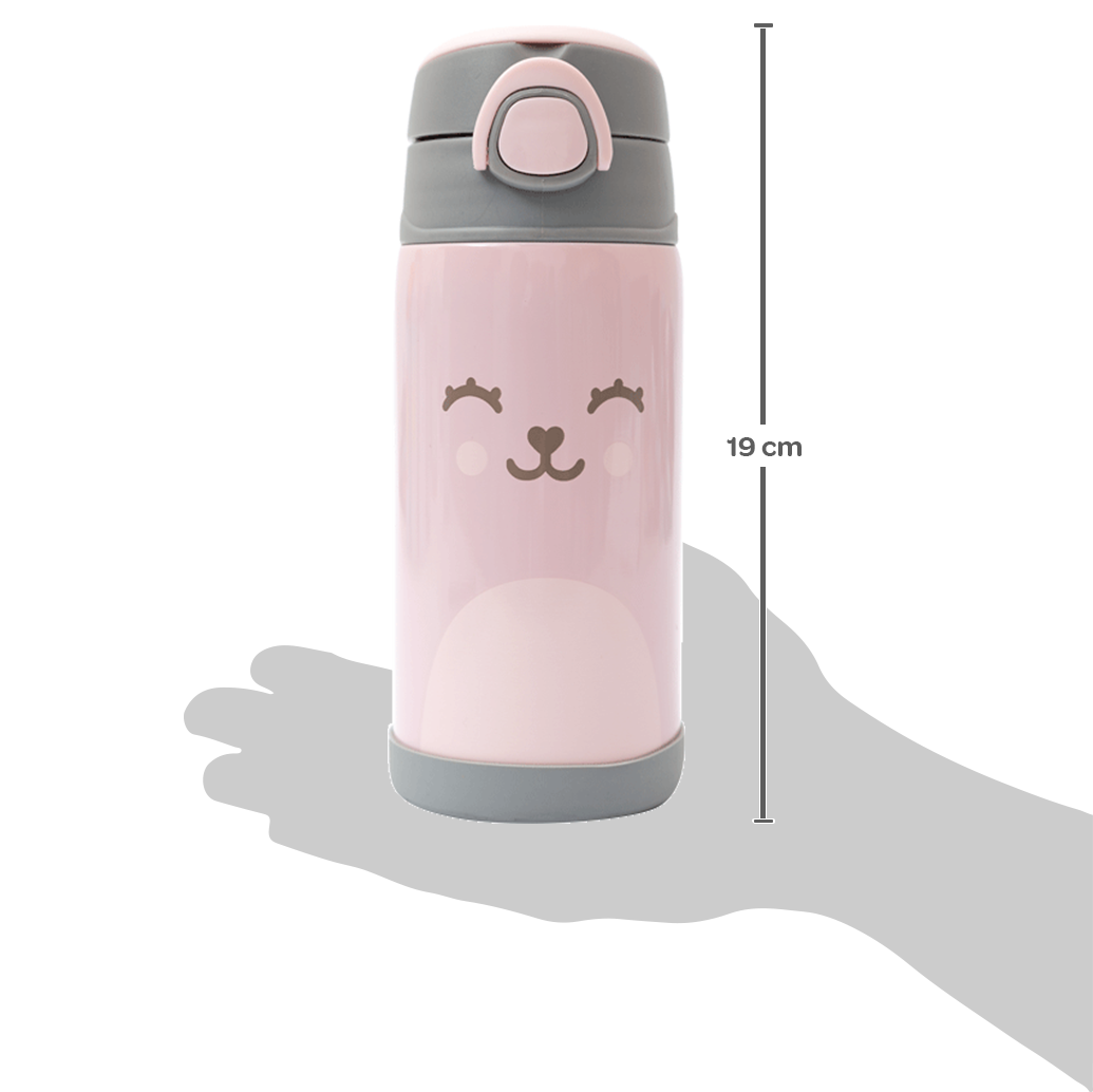Garrafa Térmica Parede Dupla Gumy Buba - Rosa