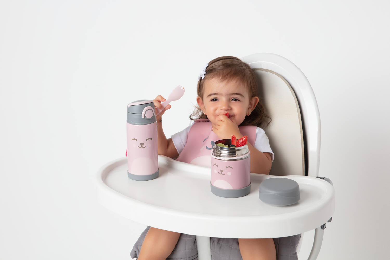 Pote Térmico Gumy Buba Rosa Para Papinha