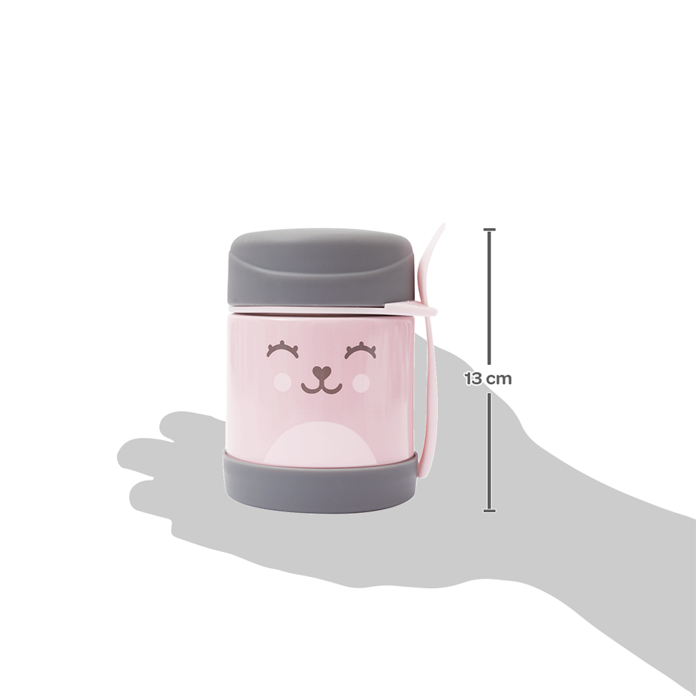Pote Térmico Gumy Buba Rosa Para Papinha