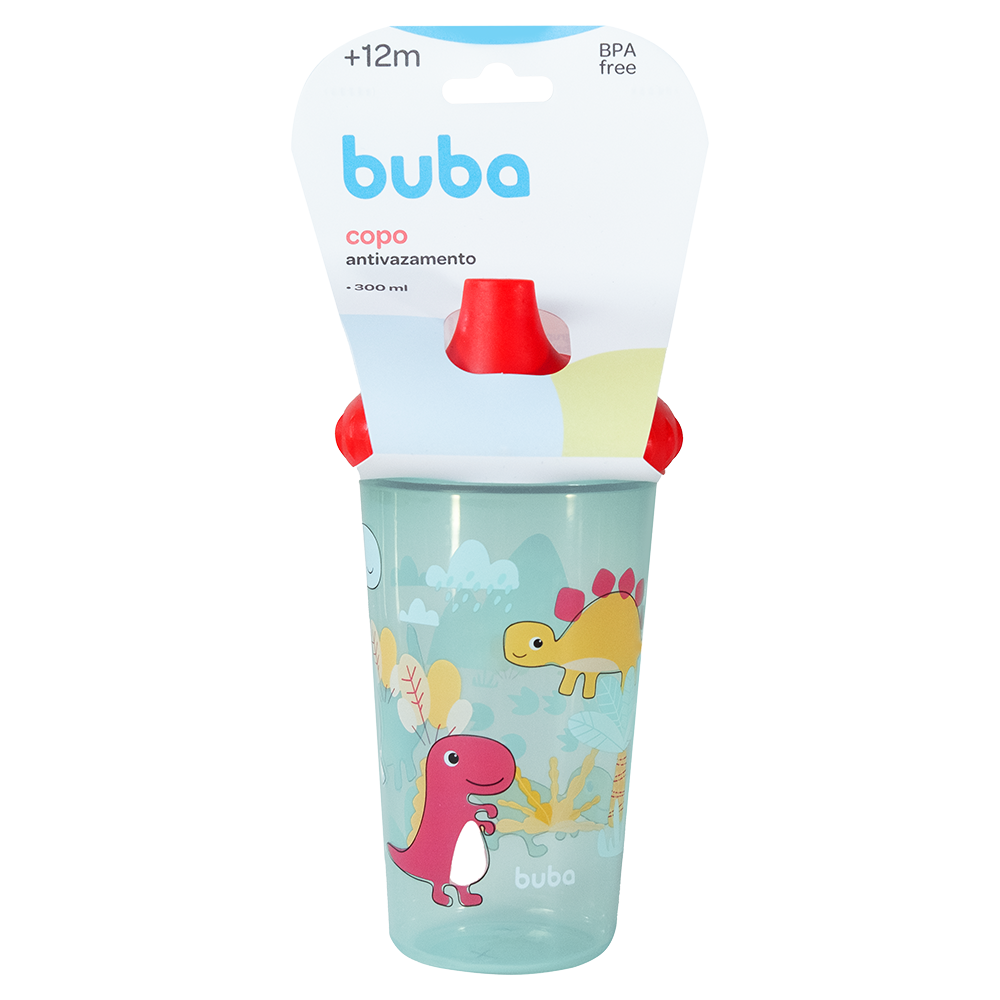 Copo Antivazamento Baby Dino 300ml - Buba
