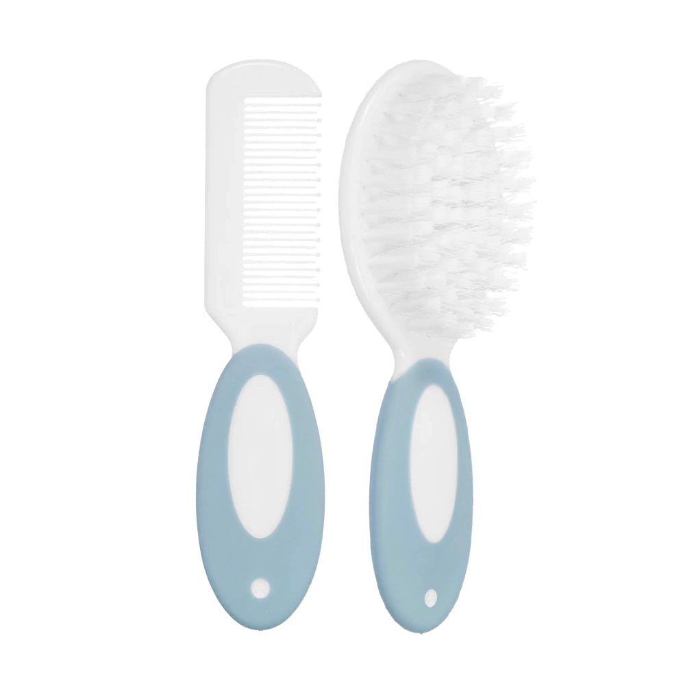 Kit Cuidado Escova e Pente Bebê Azul - Buba