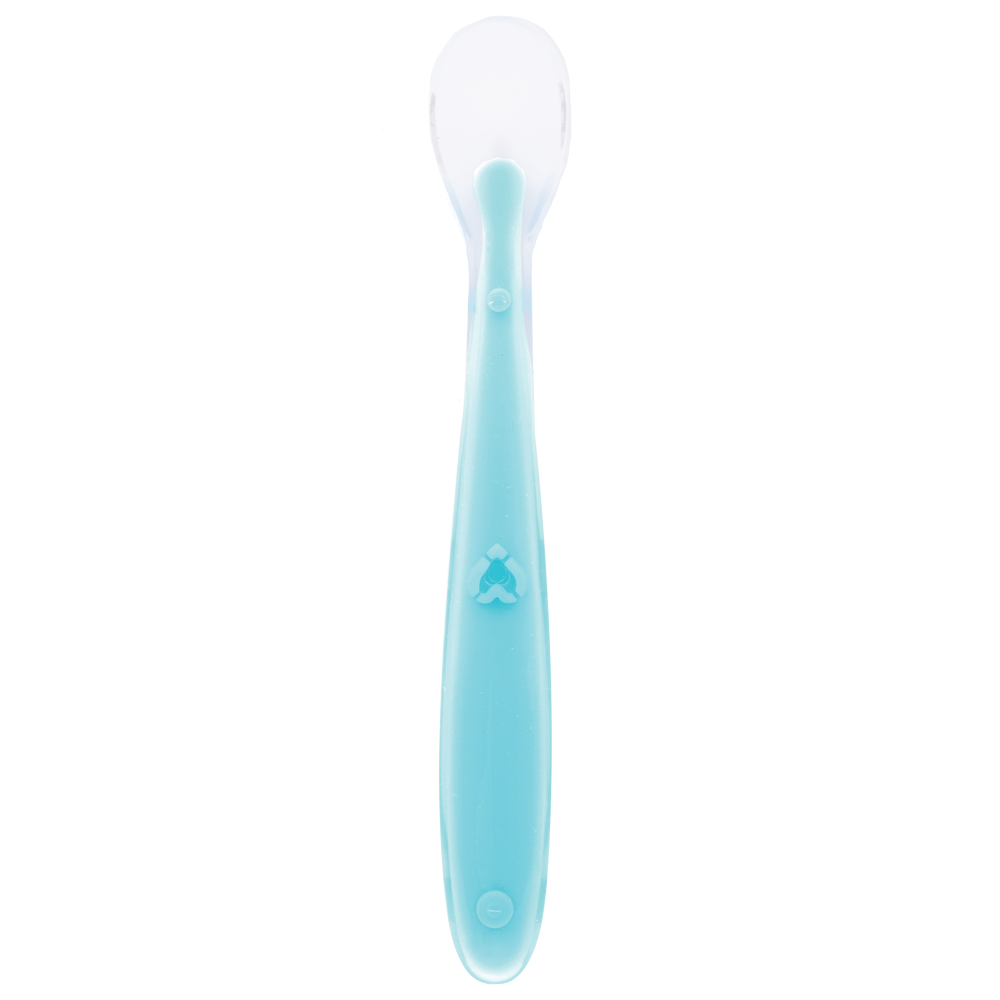 Colher Anatômica em Silicone Azul Buba para Bebê