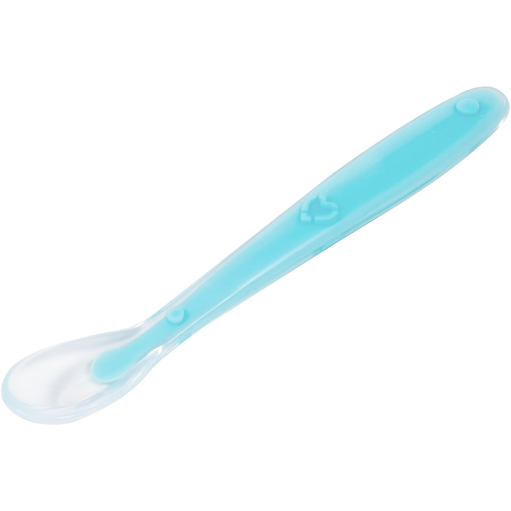Colher Anatômica em Silicone Azul Buba para Bebê