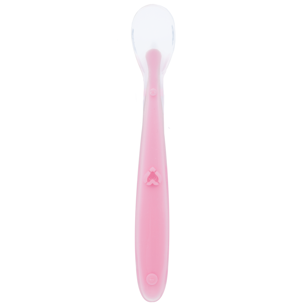 Colher Anatômica em Silicone Rosa Buba para Bebê