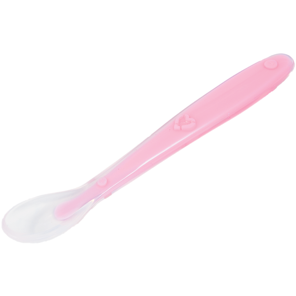 Colher Anatômica em Silicone Rosa Buba para Bebê