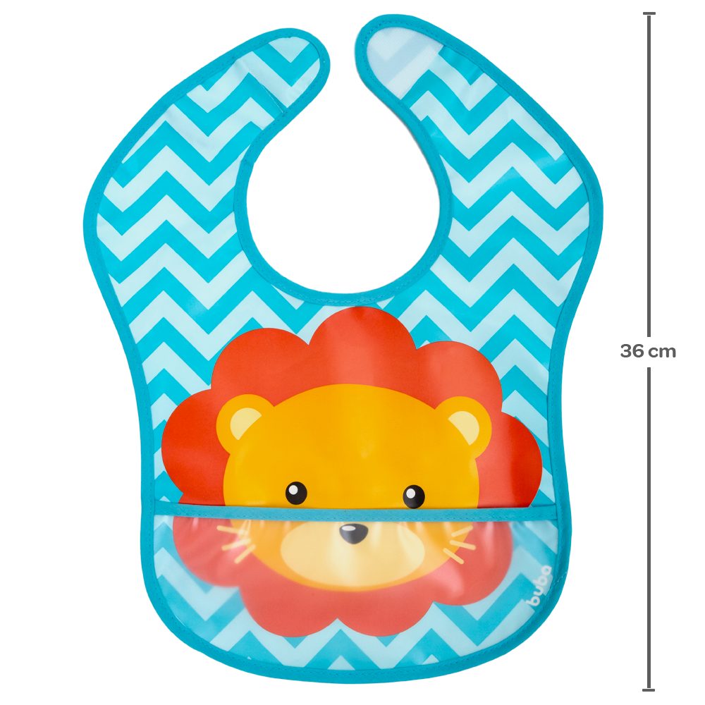 Babador Animal Fun Com Pega Migalhas Buba - Leão