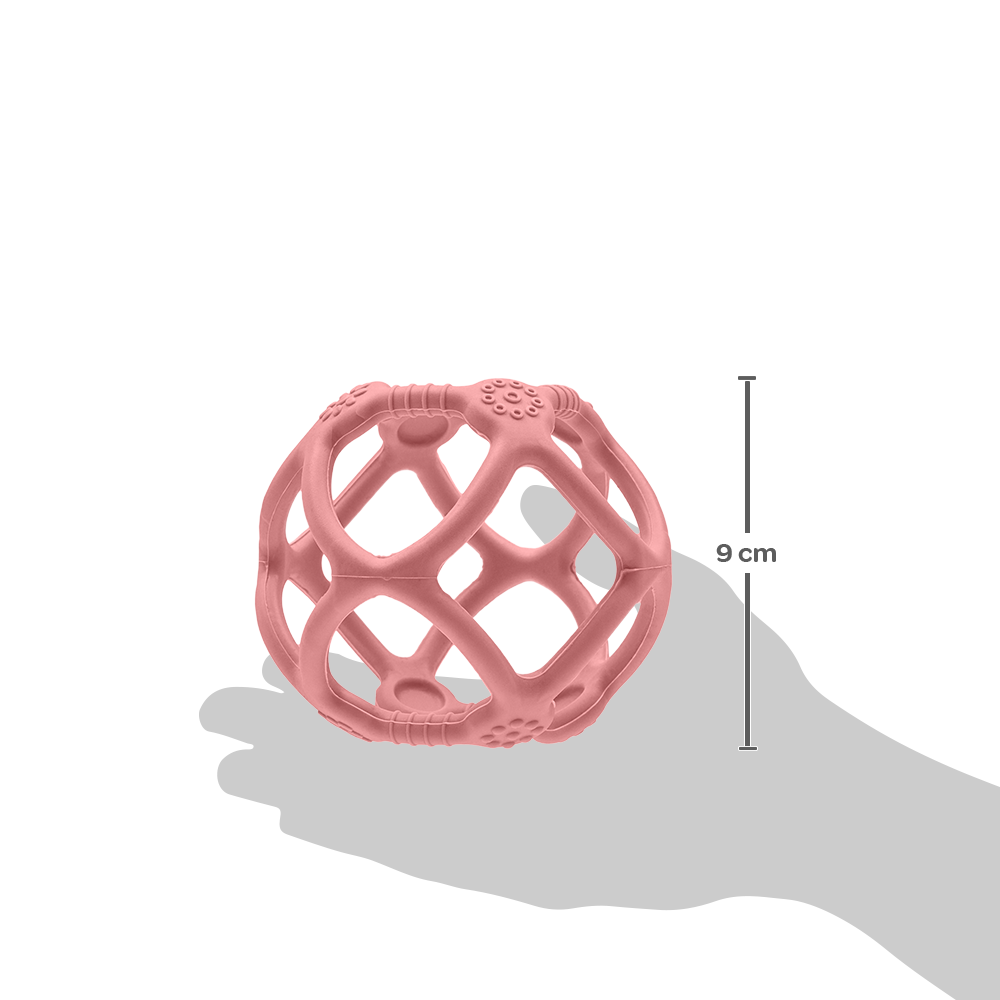 Mordedor Bola em Silicone (4M+) Rosa - Buba