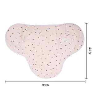 Cueiro Swaddle Ajustável Coração 100% Algodão