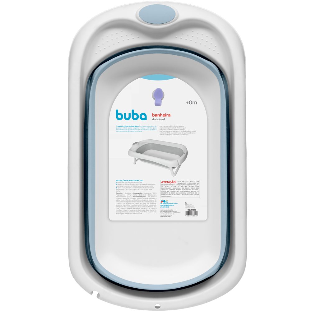 Banheira Dobrável da Buba Azul
