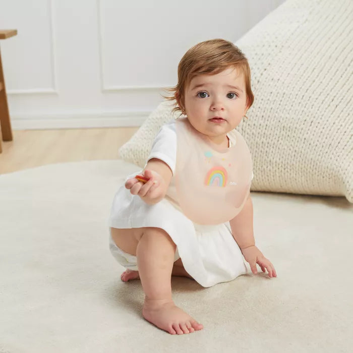 Babador de Silicone com Estojo Arco-Íris Buba