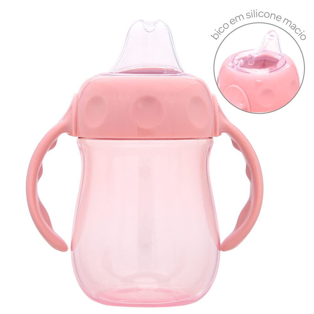 Copo de Treinamento com Alça 160ml - Rosa