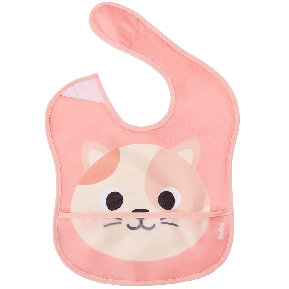 Babador Impermeável Com Bolso Pega Migalhas Buba - Gato