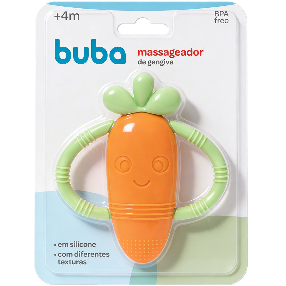 Mordedor Massageador de Gengiva Cenoura Buba