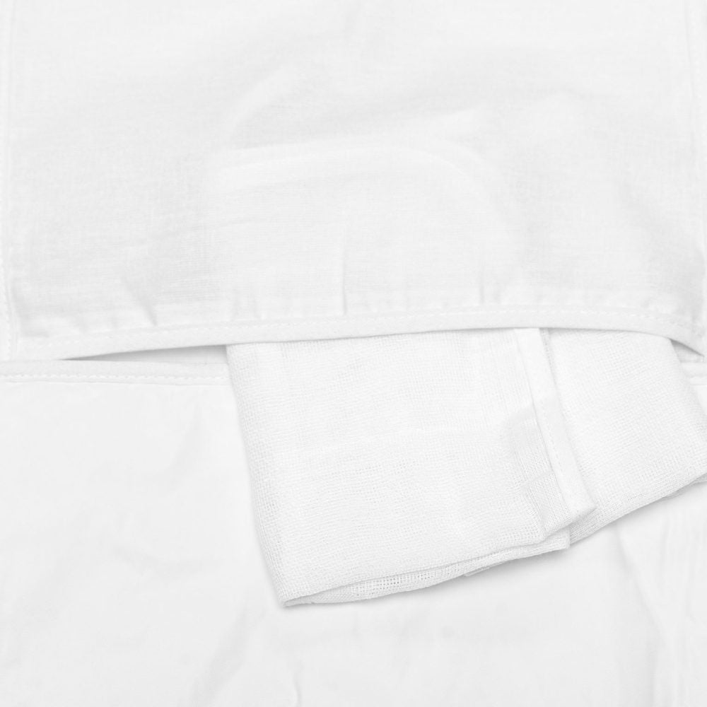 Trocador Portátil Bebê Impermeável em Algodão Branco