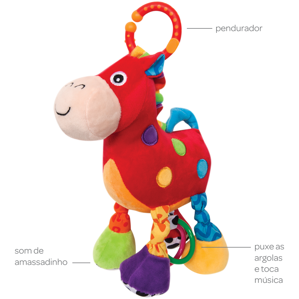 Cavalo Musical Treme Treme com Argola - Buba