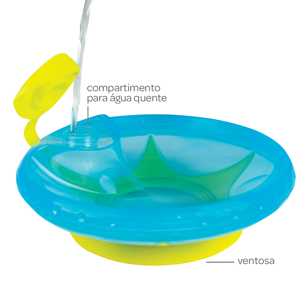 Prato Térmico Buba com Ventosa - Azul