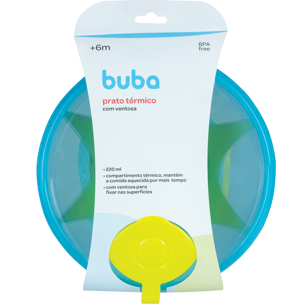 Prato Térmico Buba com Ventosa - Azul