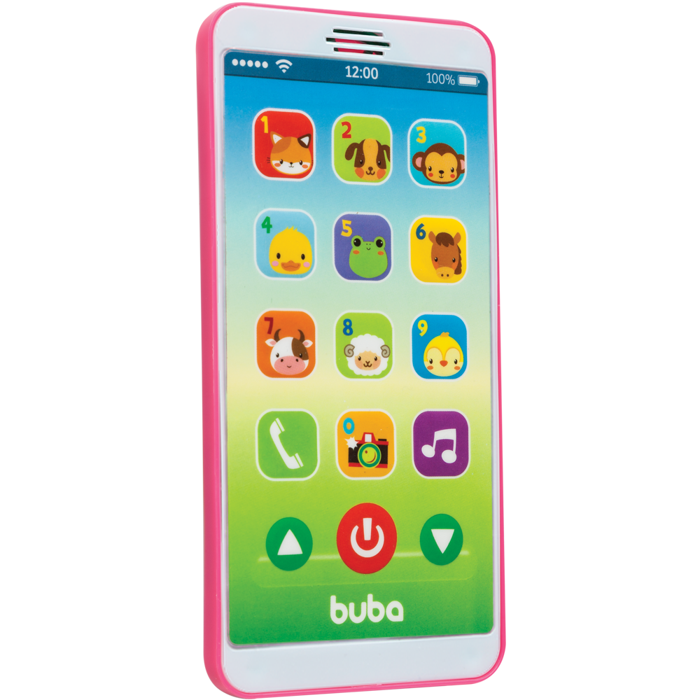 Baby Phone Buba Celular de Brinquedo Rosa