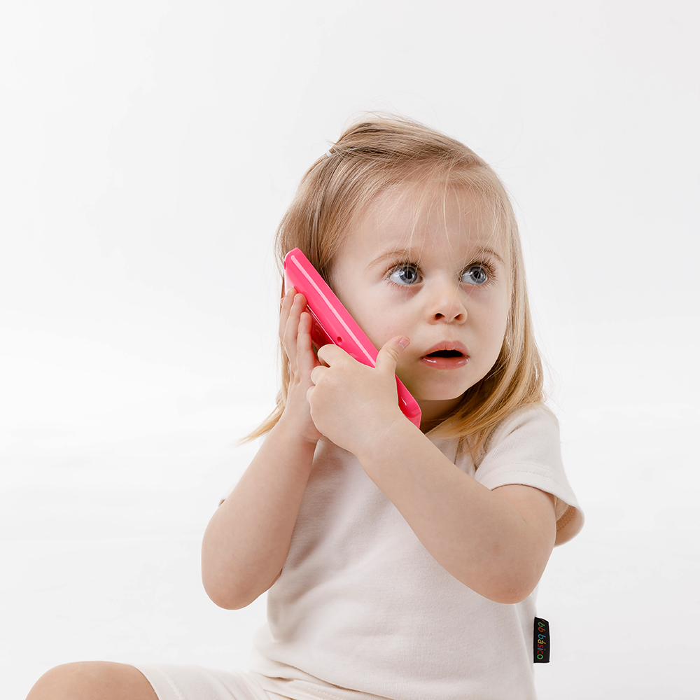 Baby Phone Buba Celular de Brinquedo Rosa