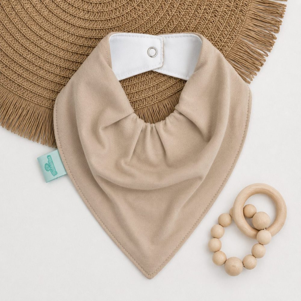Bandana Impermeável para Bebê - Bege