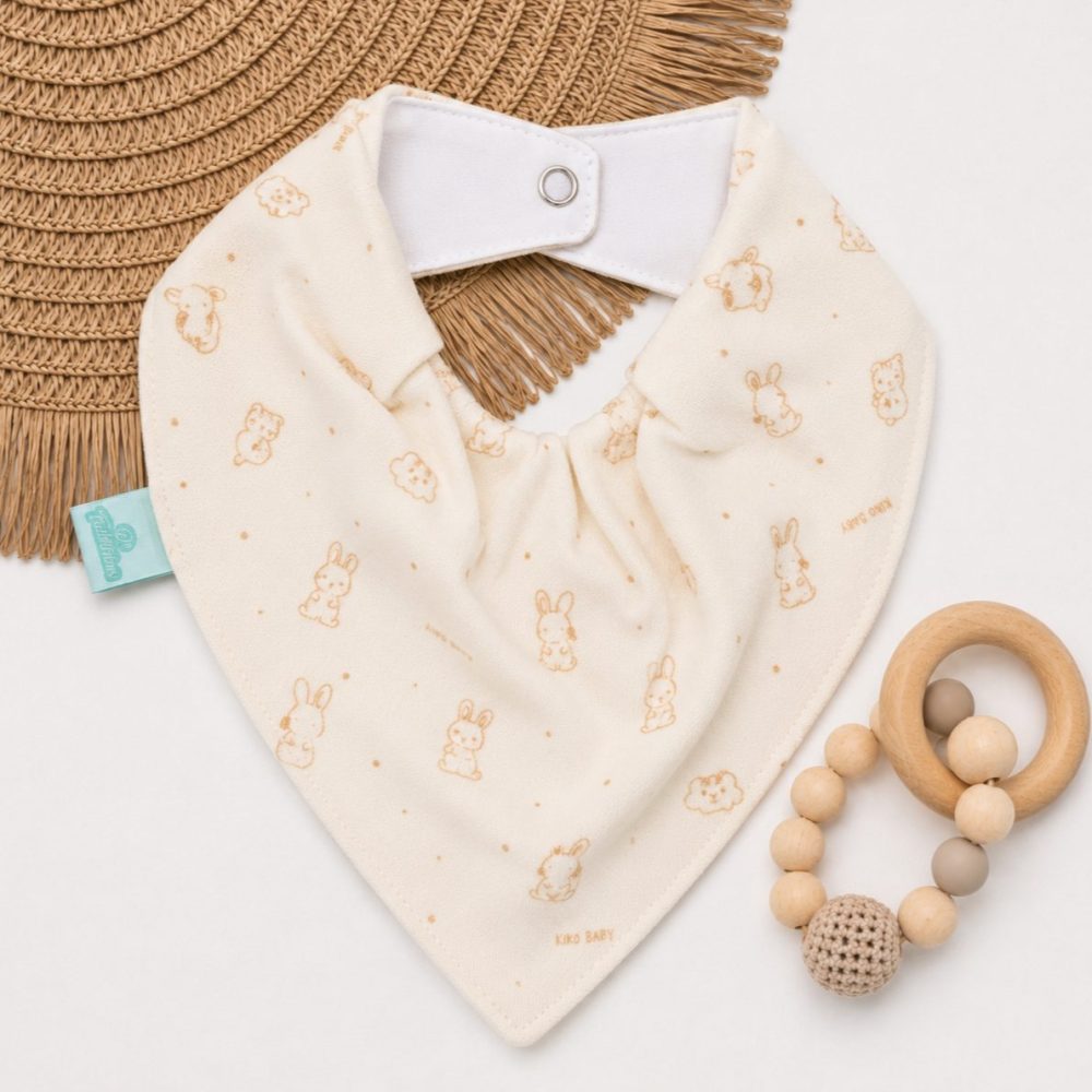 Bandana Impermeável para Bebê - Coelhinho Neutro