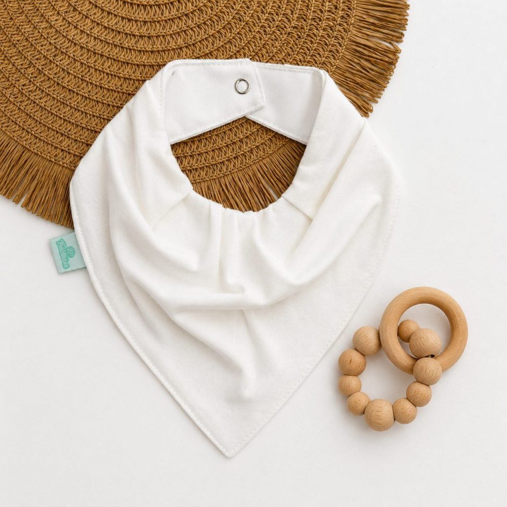 Bandana Impermeável para Bebê - Off White