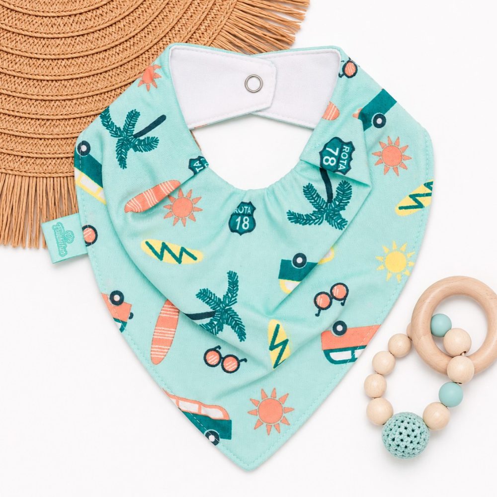 Bandana Impermeável para Bebê - Rota Tropical
