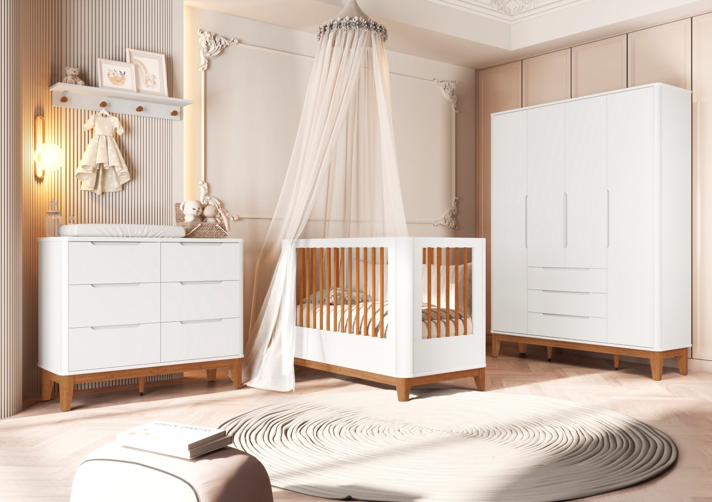 Cômoda Boom 6 Gavetas Reller - Branco Fosco