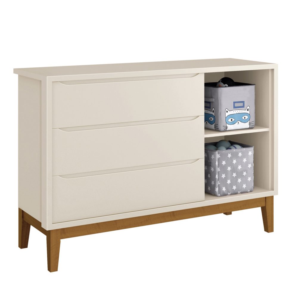 Cômoda Sapateira Classic Reller - Areia Fosco