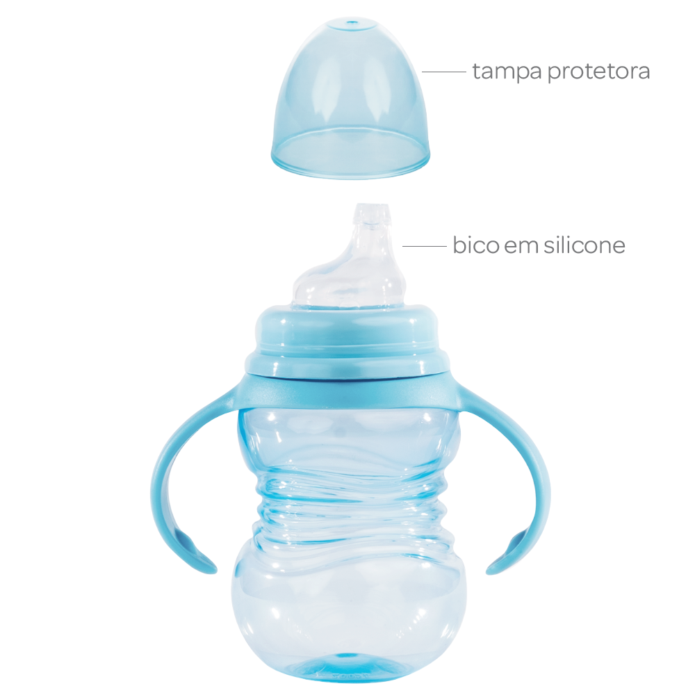 Copo de Treinamento Buba com Alça +6m - Azul