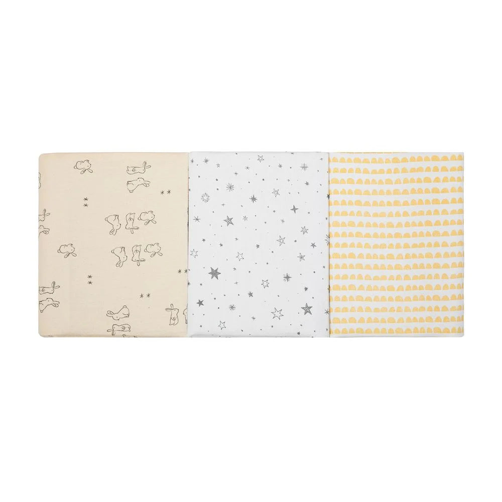 Cueiro Flanelado Campose Estampado 80x80cm - Amarelinho
