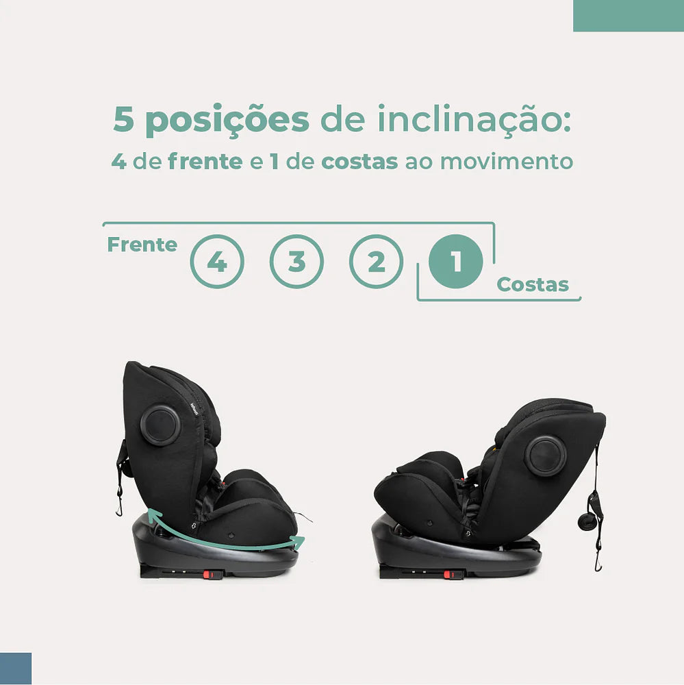 Cadeira para Auto Infanti Para Auto Mundi 360º Preto