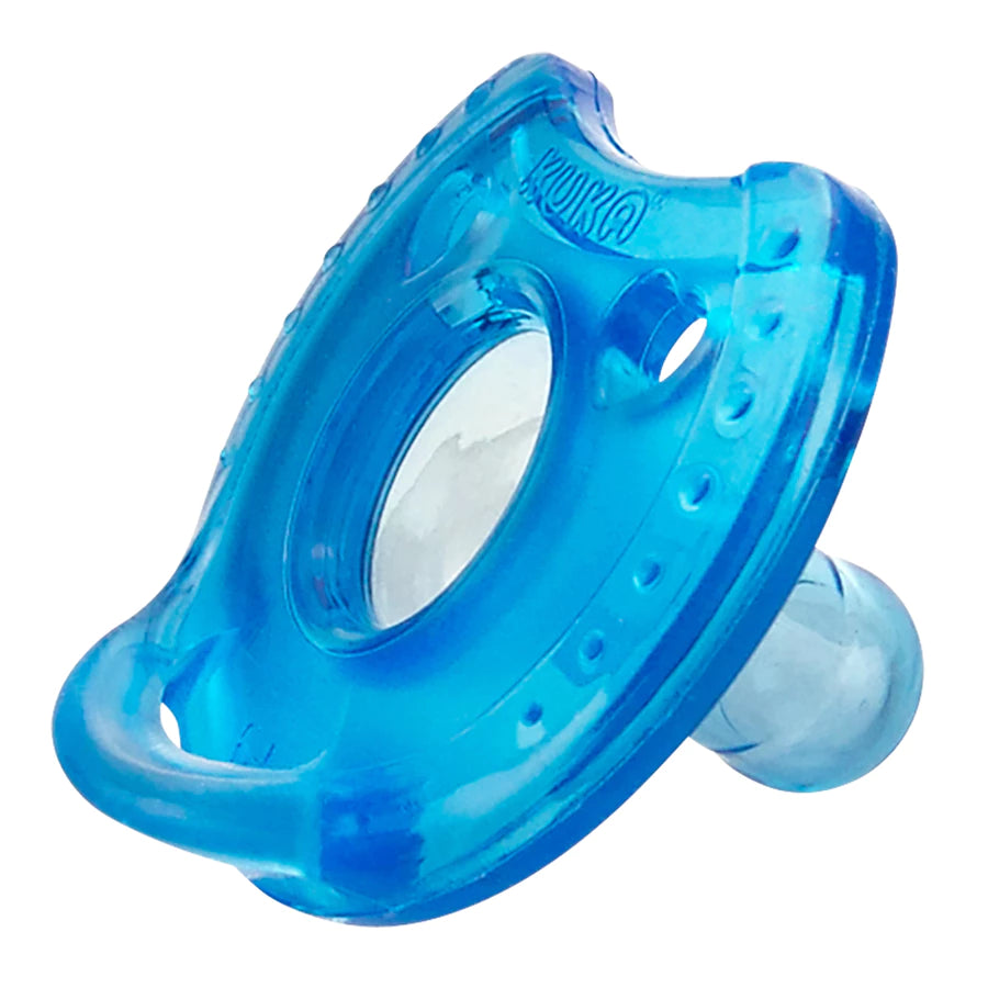 Chupeta Kuka De Silicone Soft Confort Bico Reto Azul