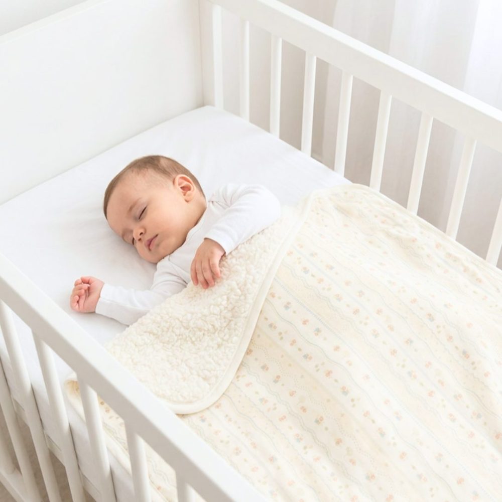 Cobertor Manta Bebê em Sherpa Com Soft 100% Algodão - Menino