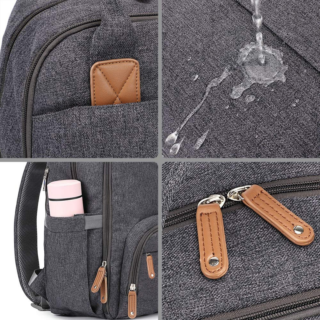Mochila Maternidade Funcional Alice Cinza