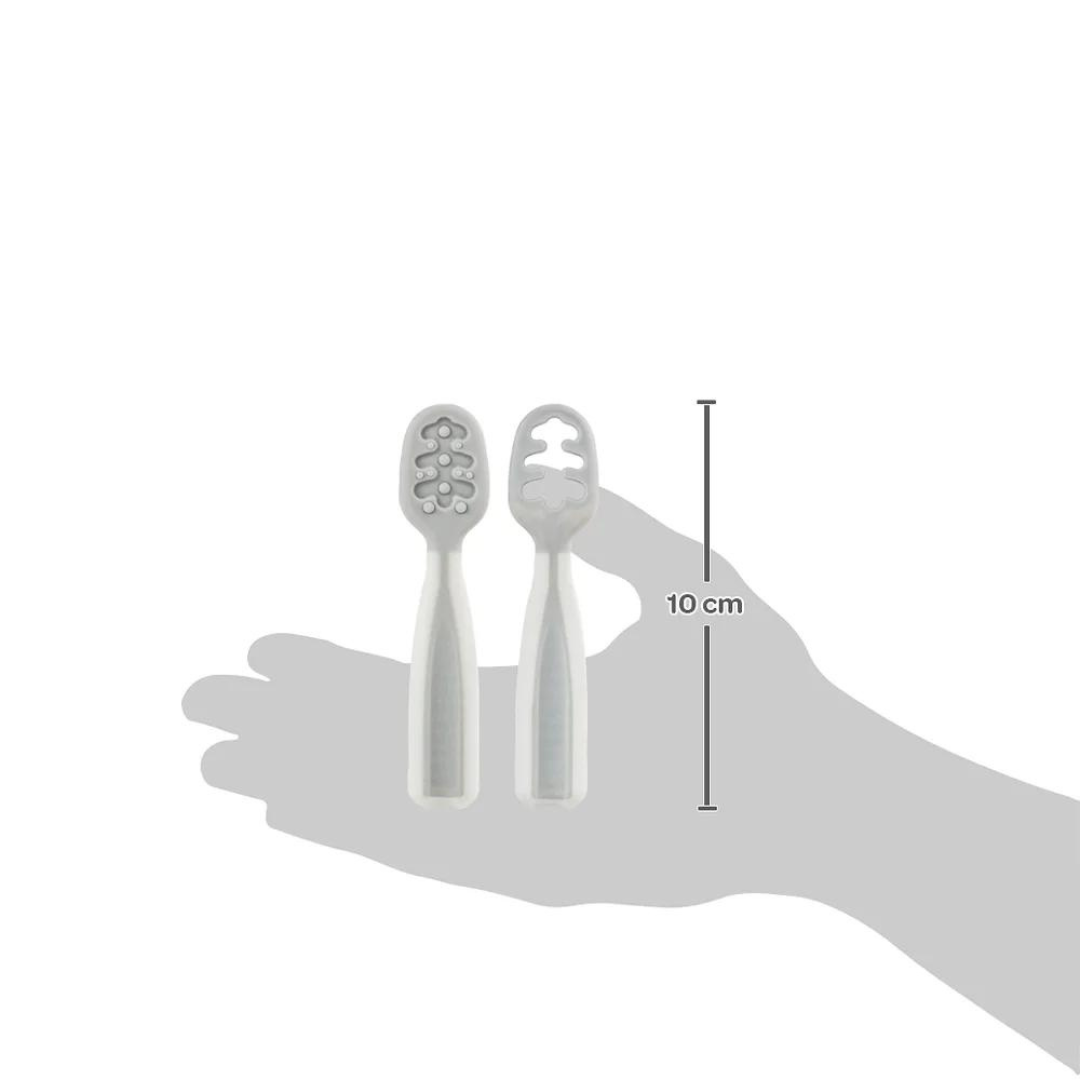 Kit 2 Colheres de Treinamento em Silicone Buba