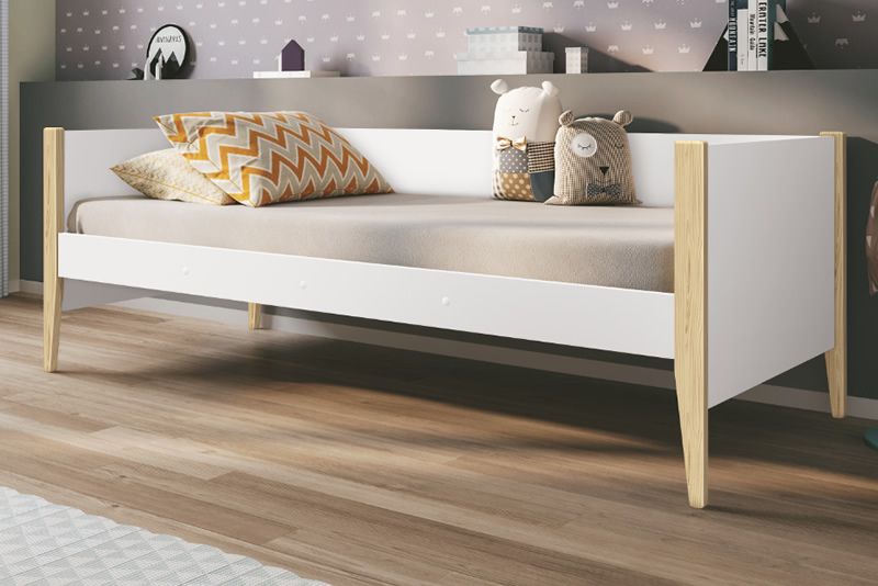 Cama Noah - Branco Fosco