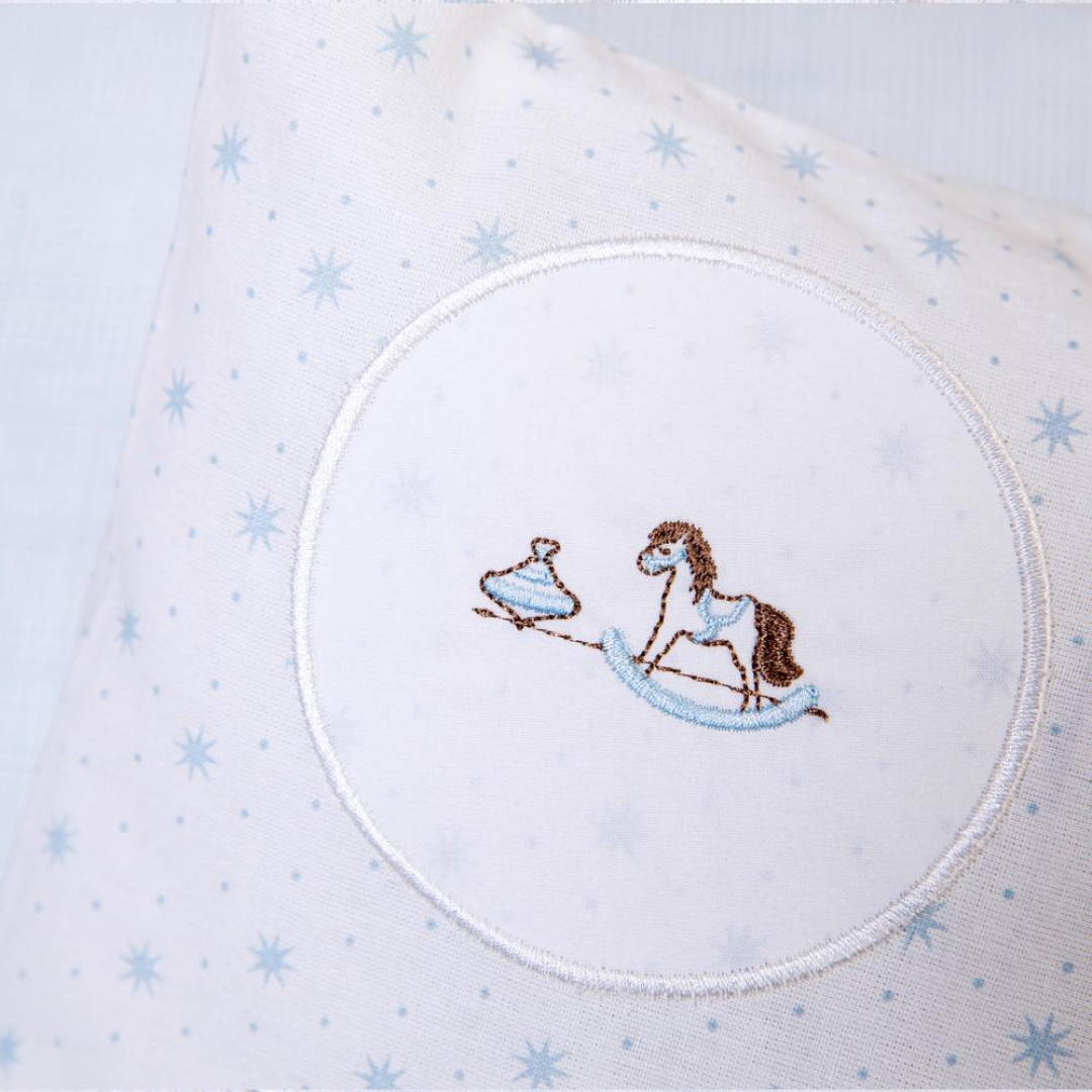 Kit De Fronha Bordados Papi 40cm X 28cm - Cavalo Madeira