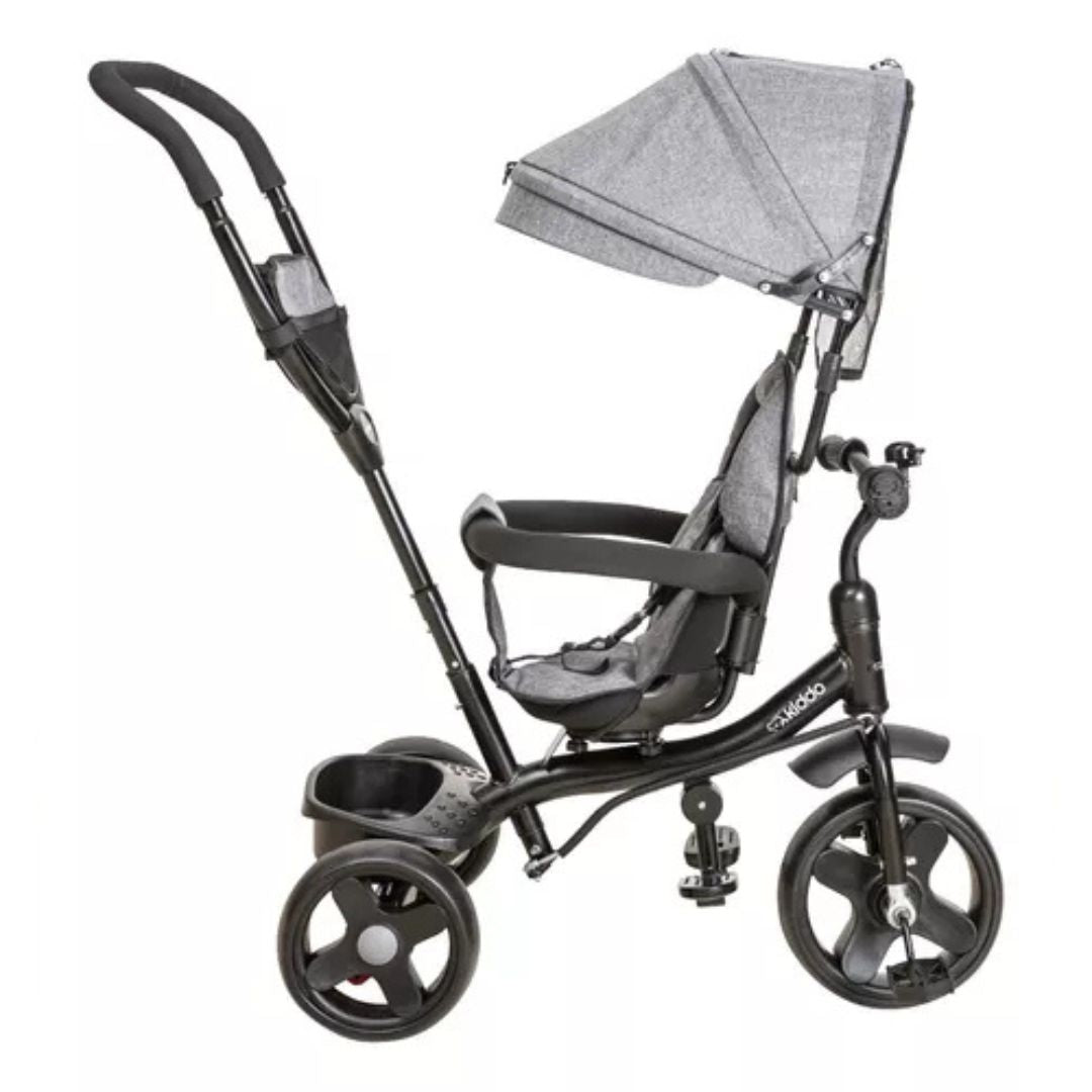 Triciclo Kiddo Giratório 360° Grafite