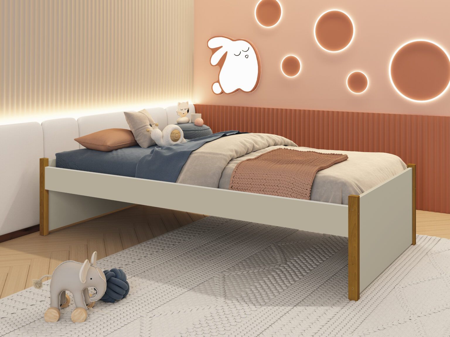 Cama Evolutiva Ravi - Branco Fosco