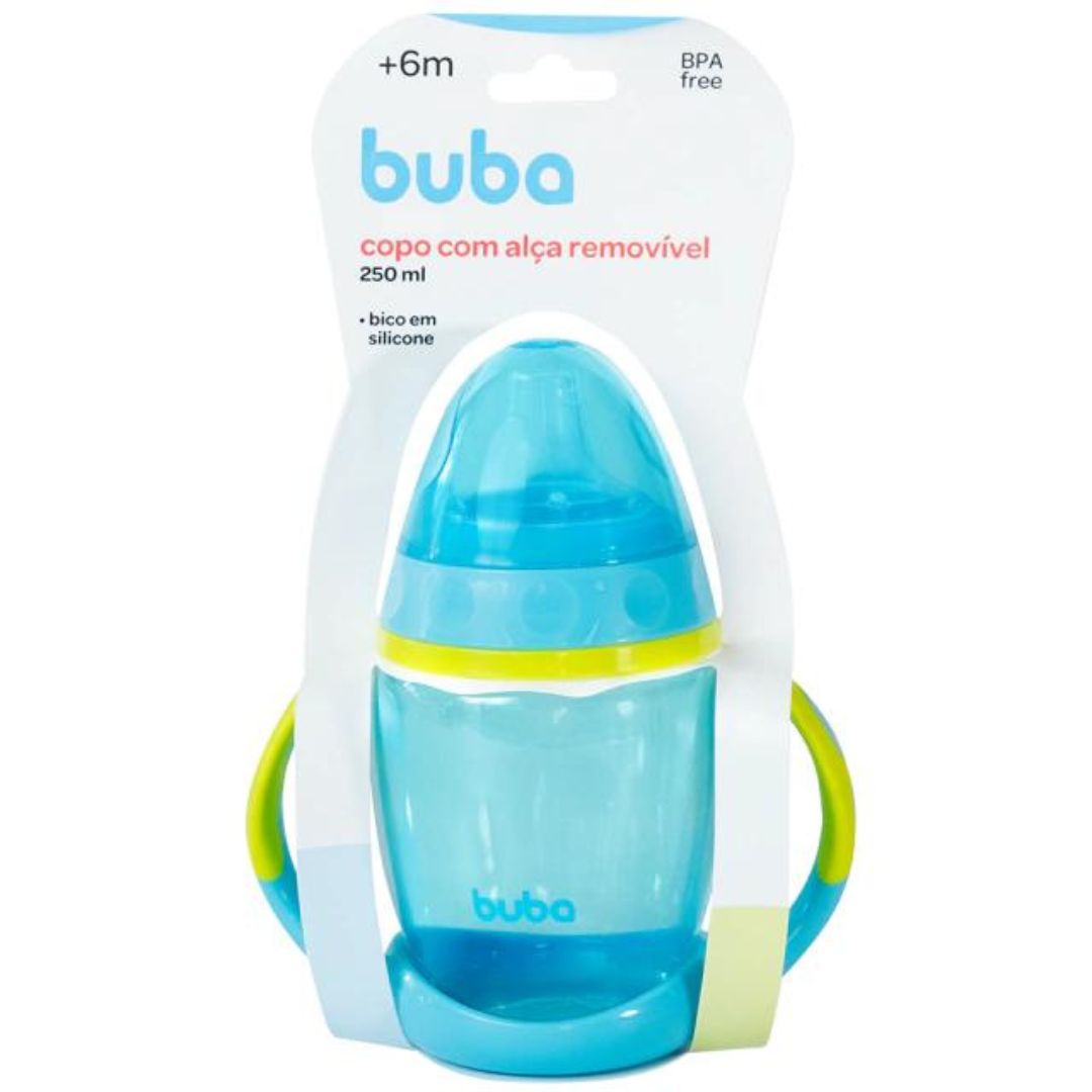 Copo de Treinamento com Alça Removível 250mL - Azul