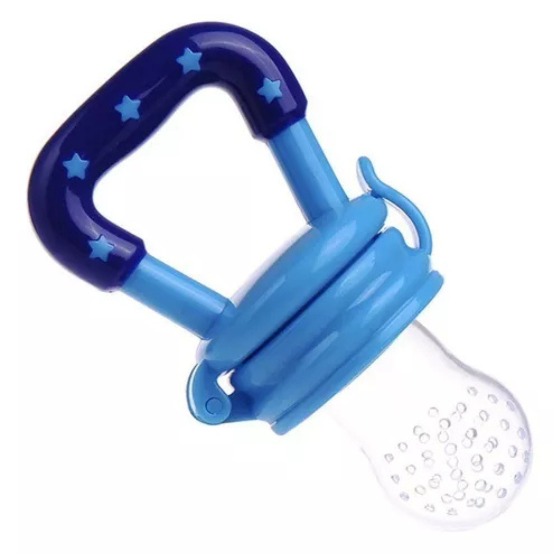 Porta Frutinhas em Silicone Para Bebê Azul - Bene Casa