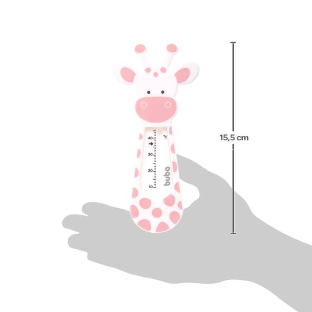 Termômetro de Banho Girafinha para Bebês - Rosa