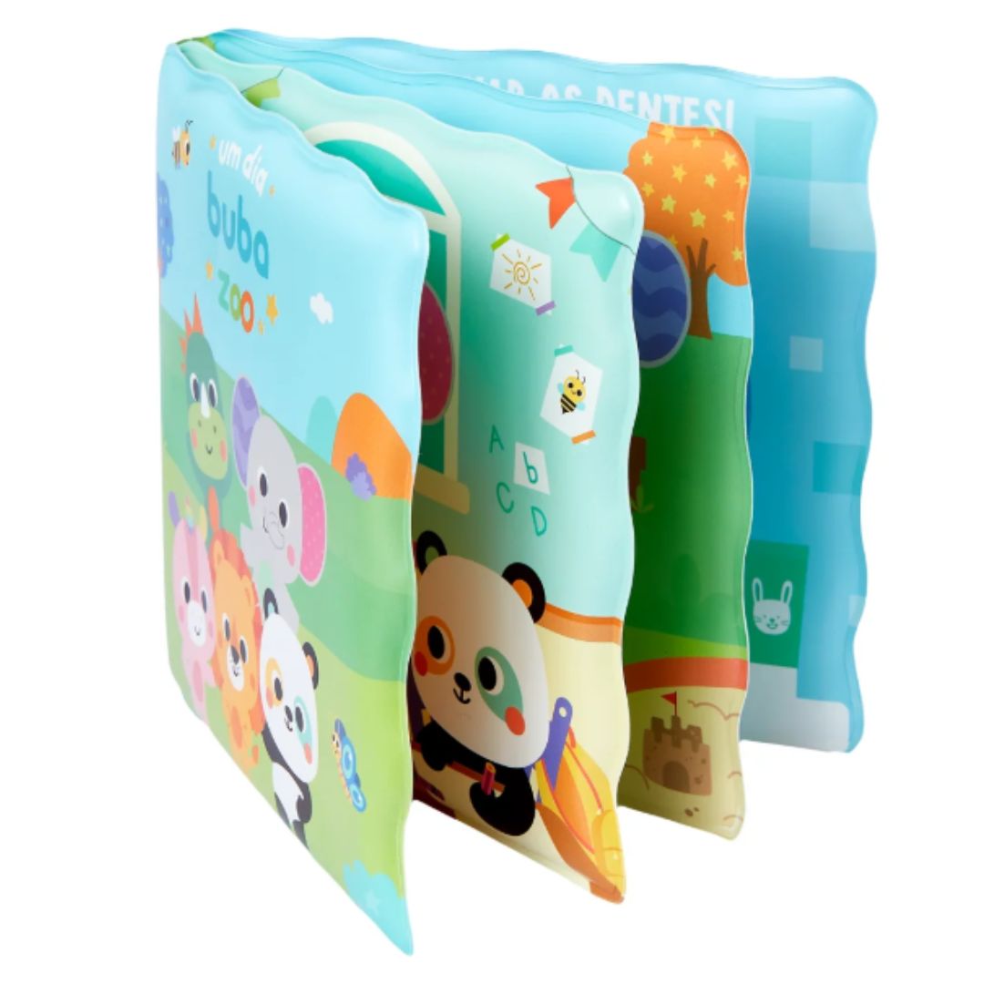 Livro Educativo de Banho Bebê - Buba Zoo