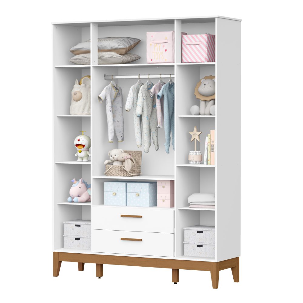 Roupeiro Flip Reller - Branco Fosco