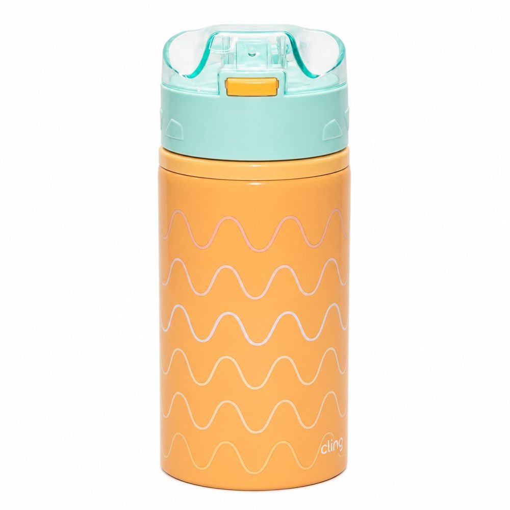 Garrafa Infantil Fresh Clingo 580ml com Canudo de Silicone