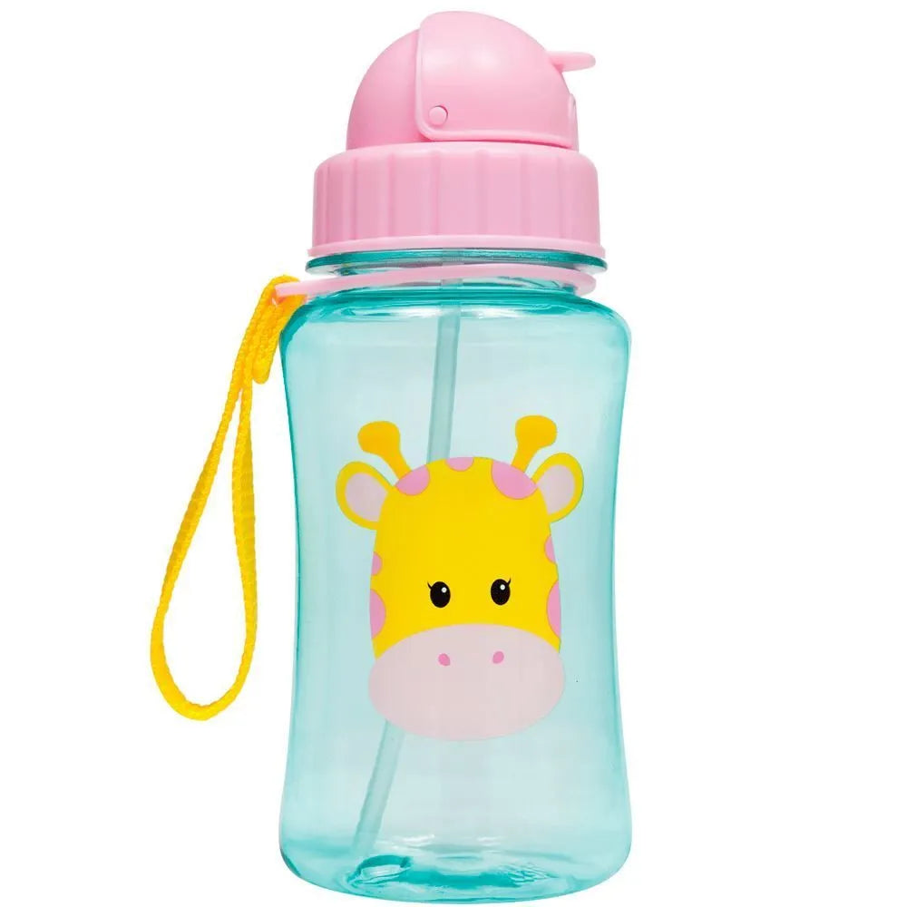 Garrafinha Infantil Animal Fun Buba Com Canudo 350ml - Girafa