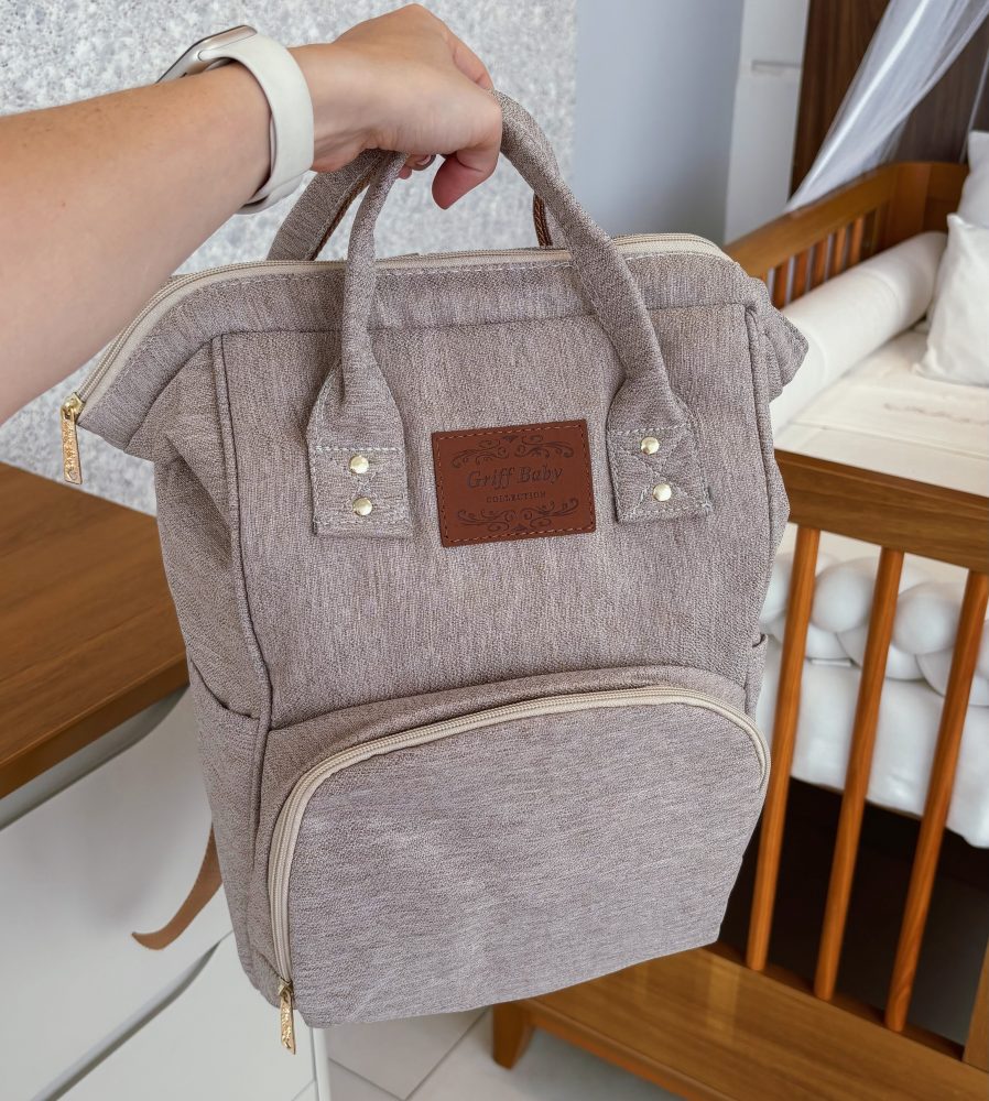 Mochila Maternidade Funcional Bege